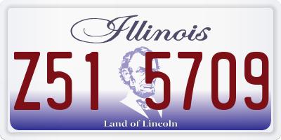 IL license plate Z515709