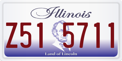 IL license plate Z515711