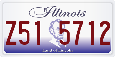 IL license plate Z515712