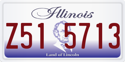 IL license plate Z515713