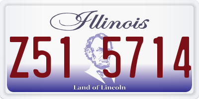 IL license plate Z515714