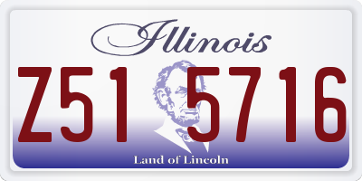IL license plate Z515716
