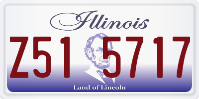 IL license plate Z515717