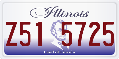 IL license plate Z515725