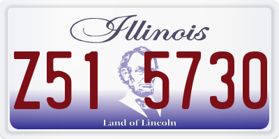 IL license plate Z515730