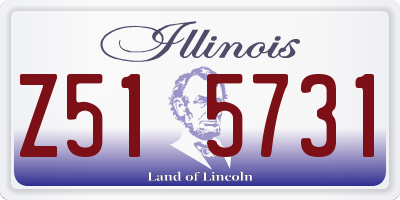 IL license plate Z515731