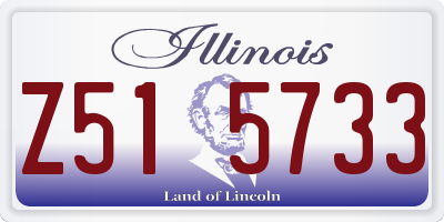 IL license plate Z515733