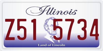 IL license plate Z515734