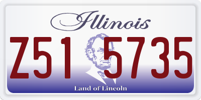 IL license plate Z515735