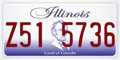 IL license plate Z515736