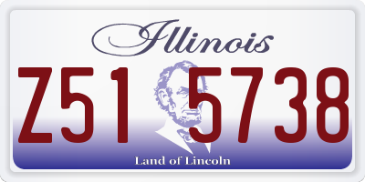 IL license plate Z515738