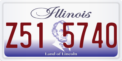 IL license plate Z515740
