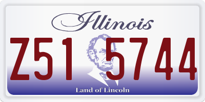 IL license plate Z515744