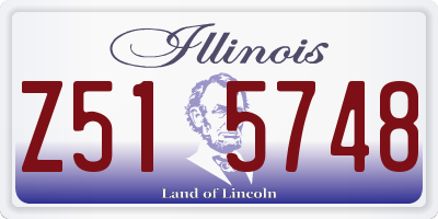 IL license plate Z515748
