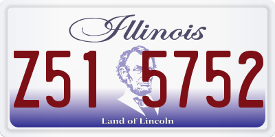 IL license plate Z515752