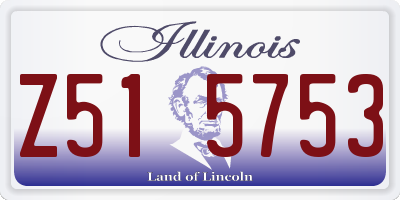 IL license plate Z515753