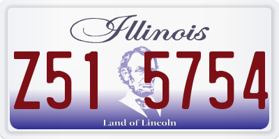 IL license plate Z515754