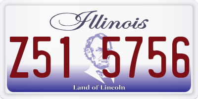 IL license plate Z515756