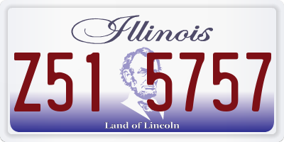IL license plate Z515757