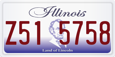 IL license plate Z515758