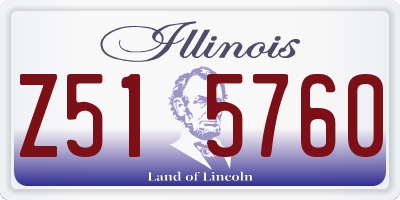 IL license plate Z515760