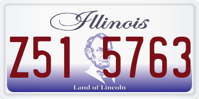 IL license plate Z515763