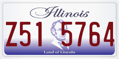 IL license plate Z515764