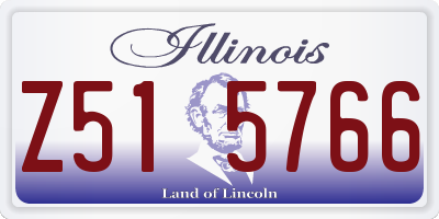 IL license plate Z515766