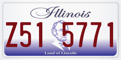 IL license plate Z515771