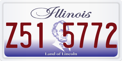 IL license plate Z515772
