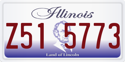 IL license plate Z515773