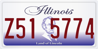 IL license plate Z515774