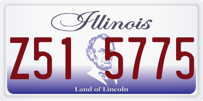 IL license plate Z515775