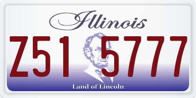 IL license plate Z515777