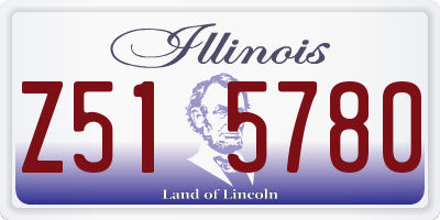 IL license plate Z515780