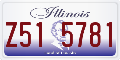 IL license plate Z515781