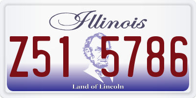 IL license plate Z515786