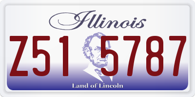 IL license plate Z515787
