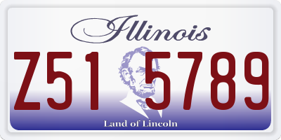 IL license plate Z515789