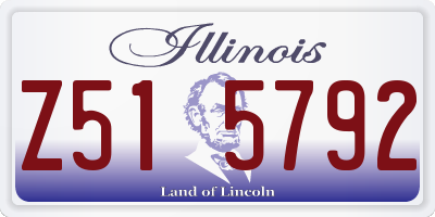 IL license plate Z515792