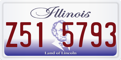 IL license plate Z515793