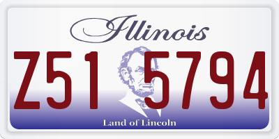 IL license plate Z515794