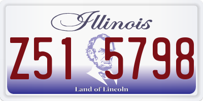 IL license plate Z515798