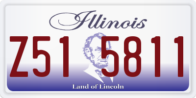 IL license plate Z515811