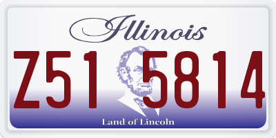IL license plate Z515814