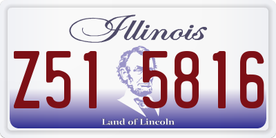 IL license plate Z515816