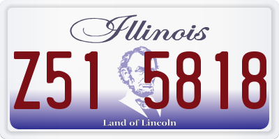 IL license plate Z515818