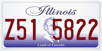 IL license plate Z515822