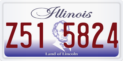 IL license plate Z515824