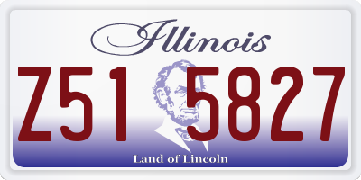 IL license plate Z515827